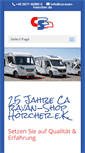 Mobile Screenshot of caravan-hoercher.de